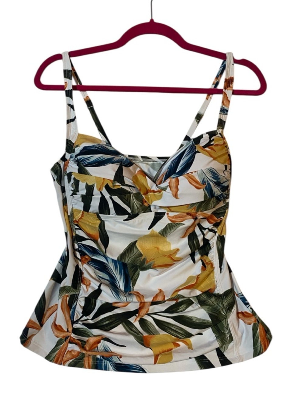 Sonnet Shores Floral Tankini Swimsuit Size 12 Tropical Botanical Swimwear NWT